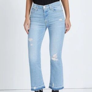 7 for all mankind LUXE VINTAGE HIGH WAIST SLIM KICK size 24